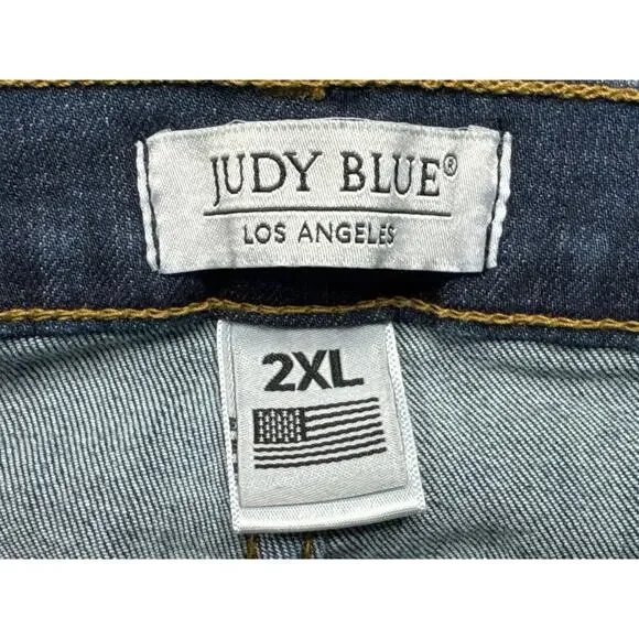 Judy Blue Women's Skinny Fit Blue Stretch Denim Jeans - Size 2XL (38x29.5) - Picture 3 of 4
